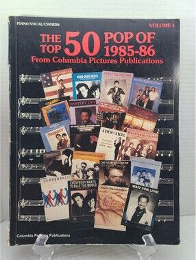 The Top 50 Pop of 1985-86 Columbia Pictures Vintage Sheet Music